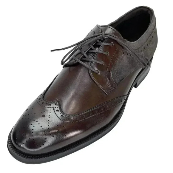 Kenneth Cole Brock Leather Wingtip Mens Oxfords Size 7.5M - Picture 9 of 12
